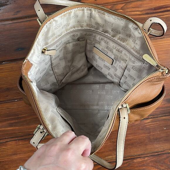 MICHAEL Michael Kors Jet Set soft pebbled leather medium shoulder bag purse - Picture 7 of 7